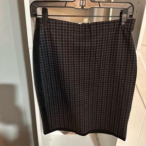 Max Studio Plaid Skirt